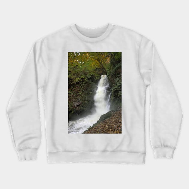 Dolgoch Falls Gwynedd Crewneck Sweatshirt by avrilharris